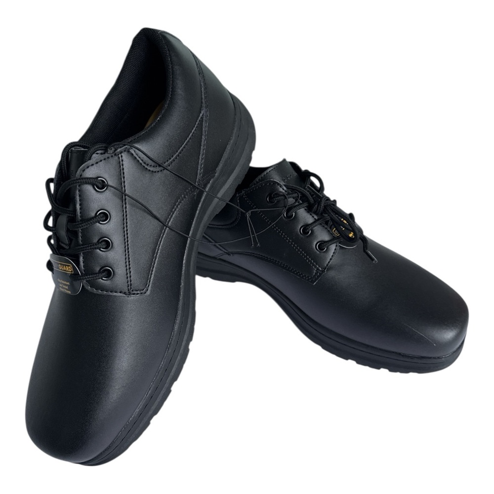 Men's Oxfords Black 11W‎ Slip Resistant Work Shoes